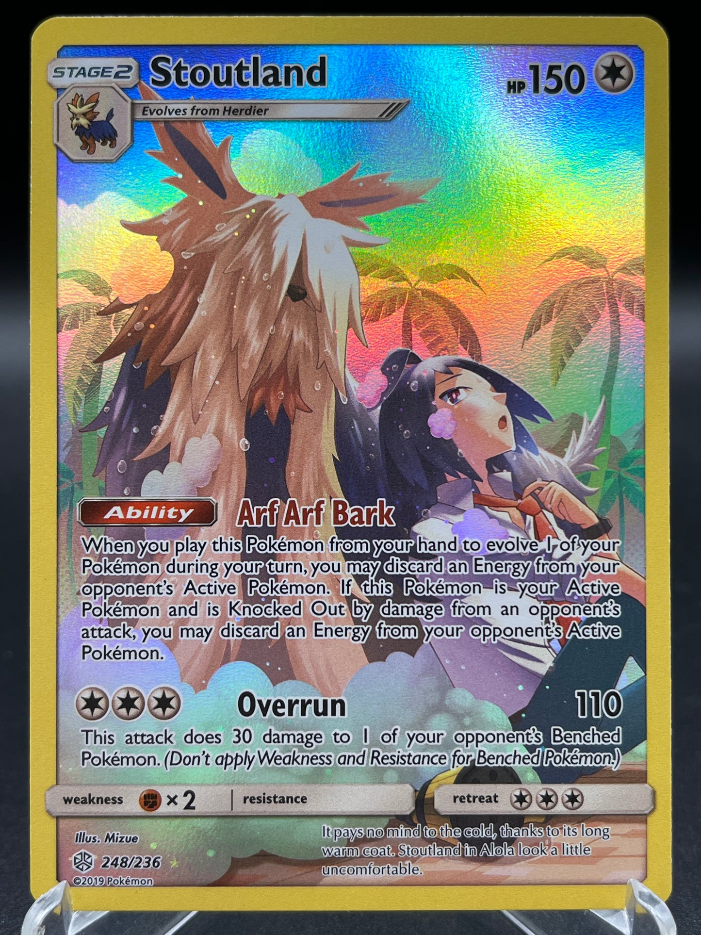 Pokémon TCG: 2019 Stoutland 248/236 Sun & Moon Cosmic Eclipse