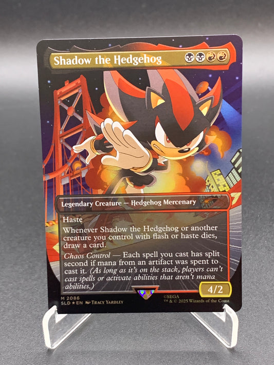 MTG TCG: Shadow the Hedgehog (Rainbow Foil) M 2086 SLD: Secret Lair Drop Series (Secret Lair x Sonic: Friends & Foes Foil Edition)