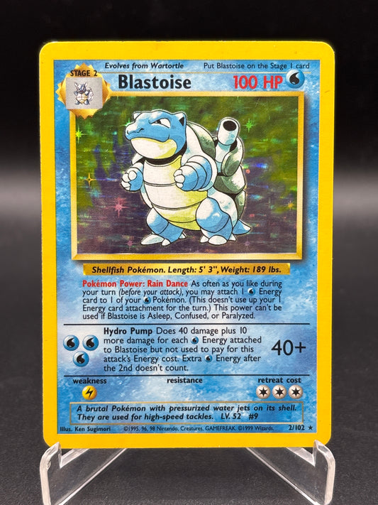Pokémon TCG: 1999 Blastoise 2/102 Base Set Holo