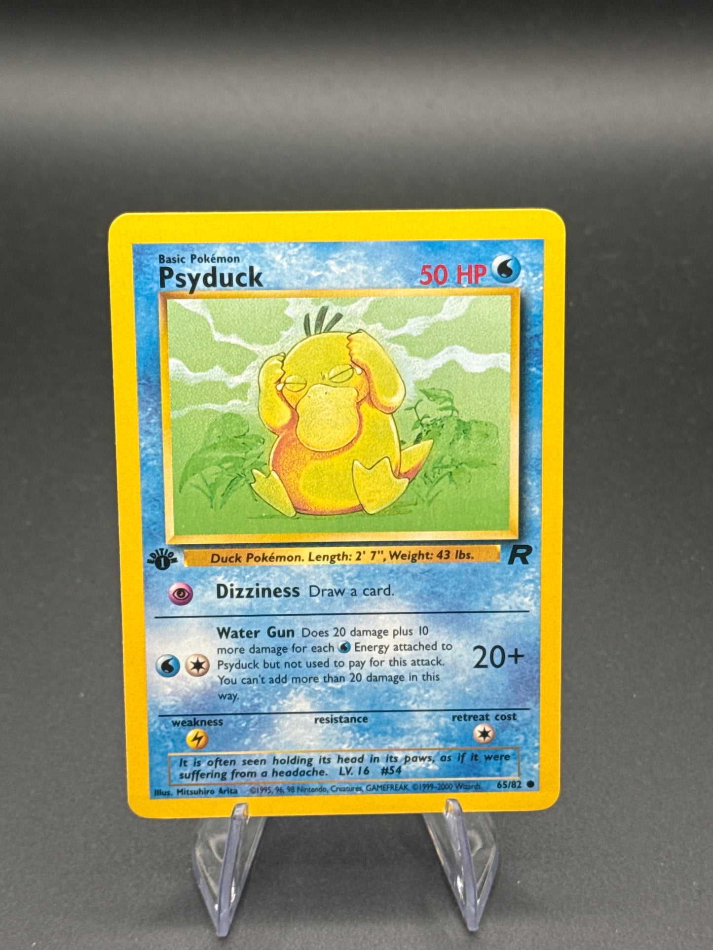 Pokémon TCG: 2000 1st Edition Psyduck 65/82 - Team Rocket