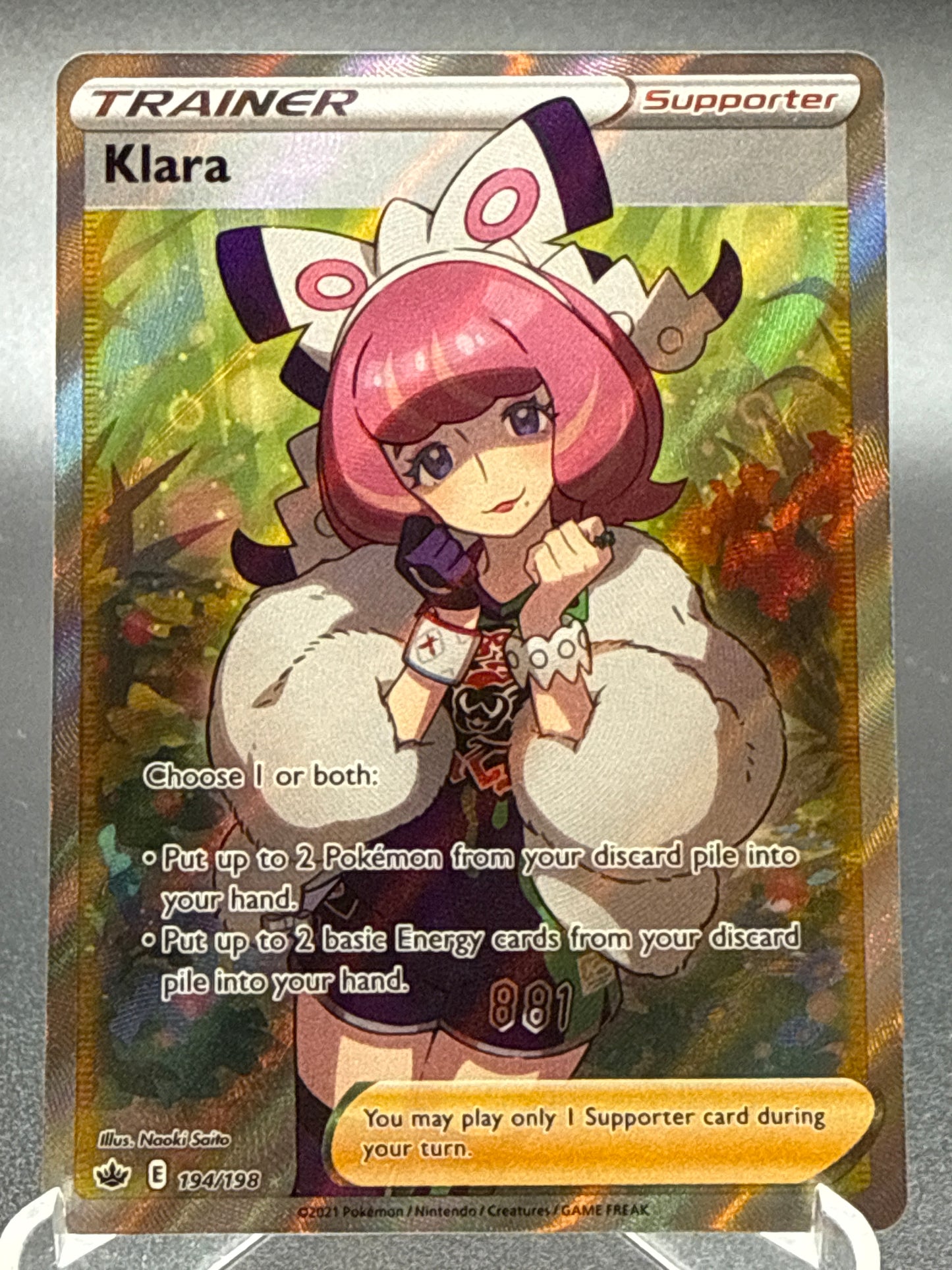 Pokémon TCG: 2021 Klara 194/198 S&S: Chilling Reign