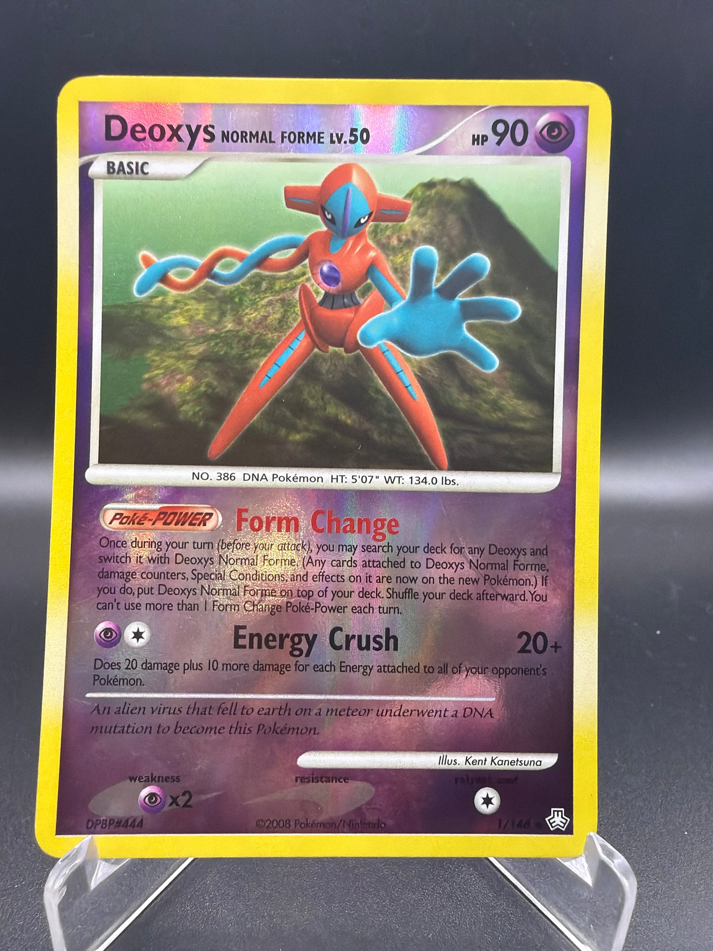 Pokémon TCG: 2008 - Deoxys Normal Forme -1/146- Legends Awakened (LA) Reverse Holo