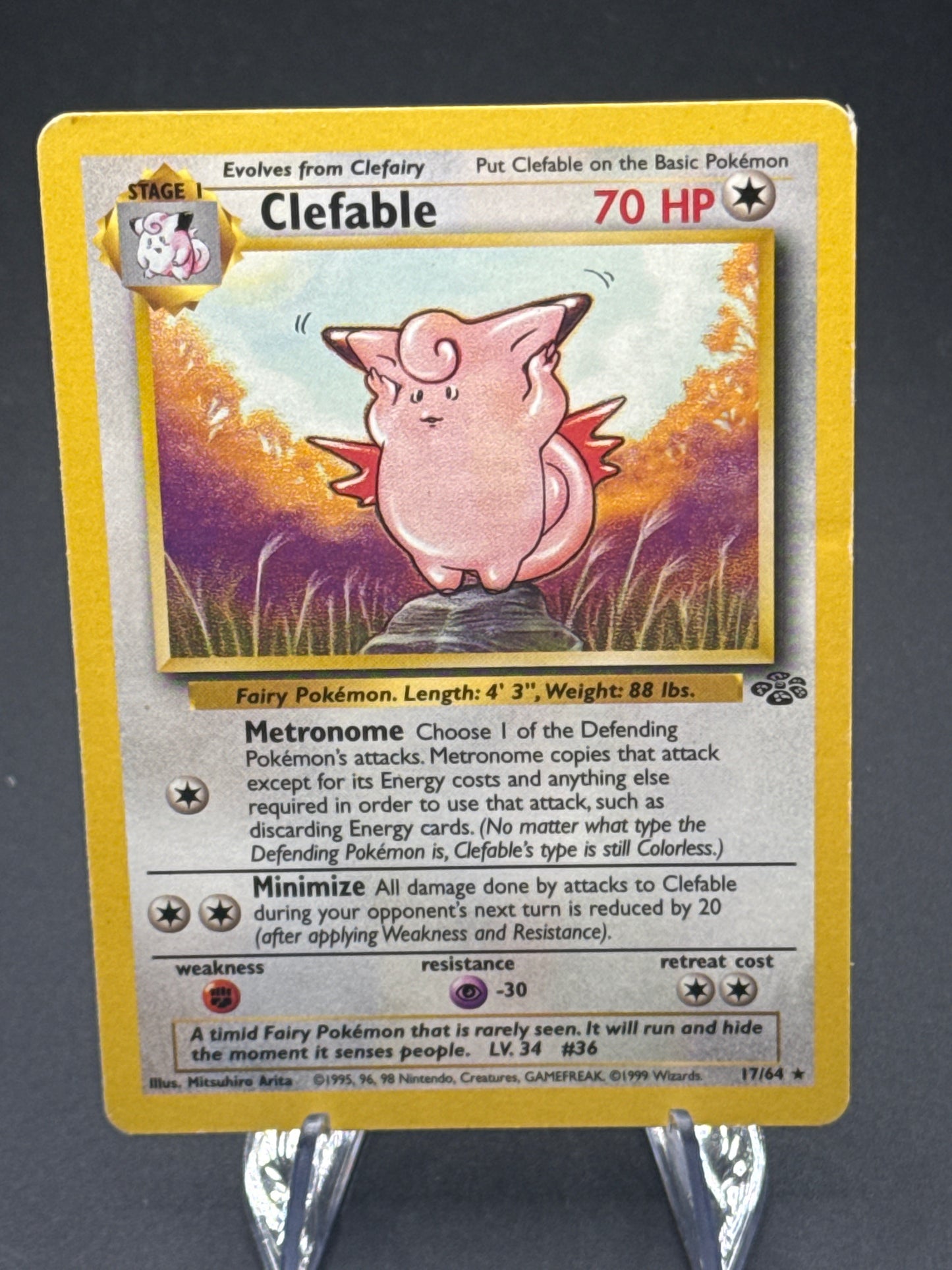 Pokémon TCG: 1999 - Clefable - 17/64 - Jungle