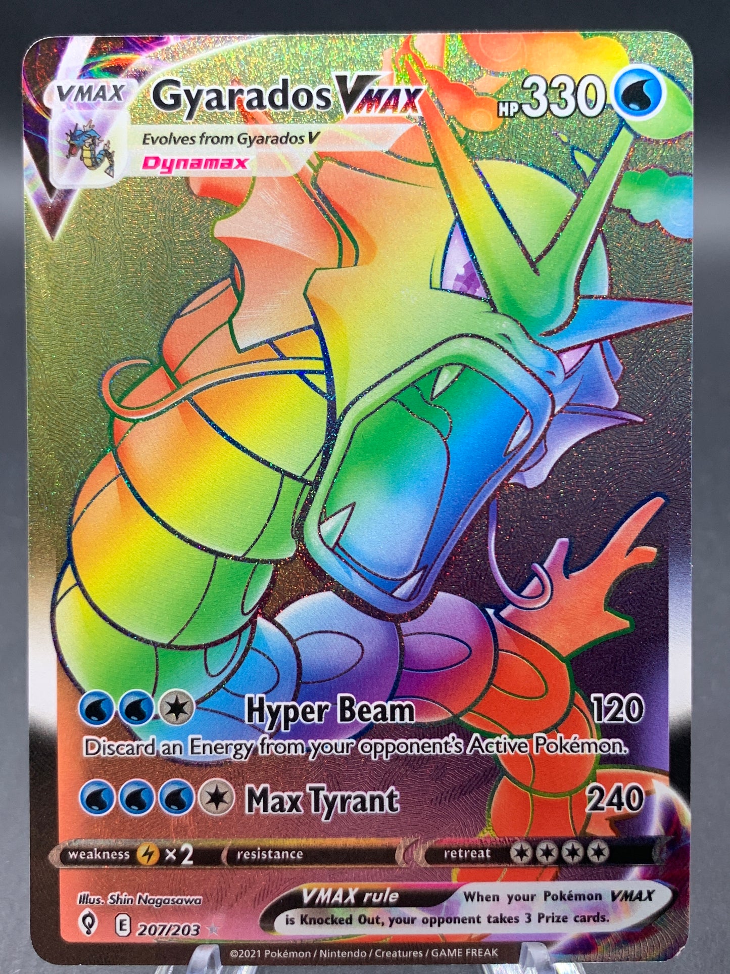 Pokémon TCG: 2021 Gyarados VMAX - 207/203 - SWSH: Evolving Skies