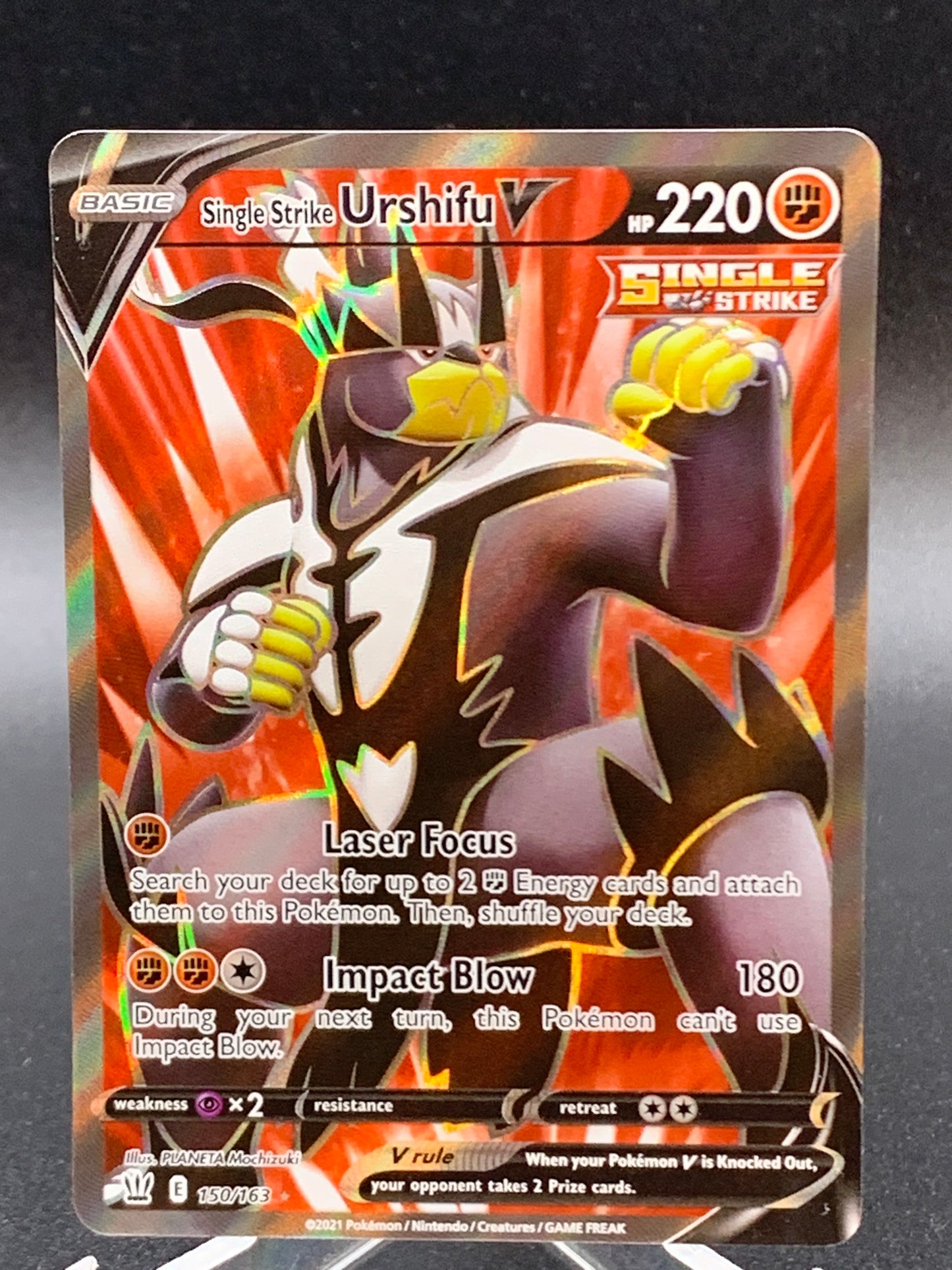 Pokémon TCG: 2021 Single Strike Urshifu V 150/163 SWSH: Battle Styles