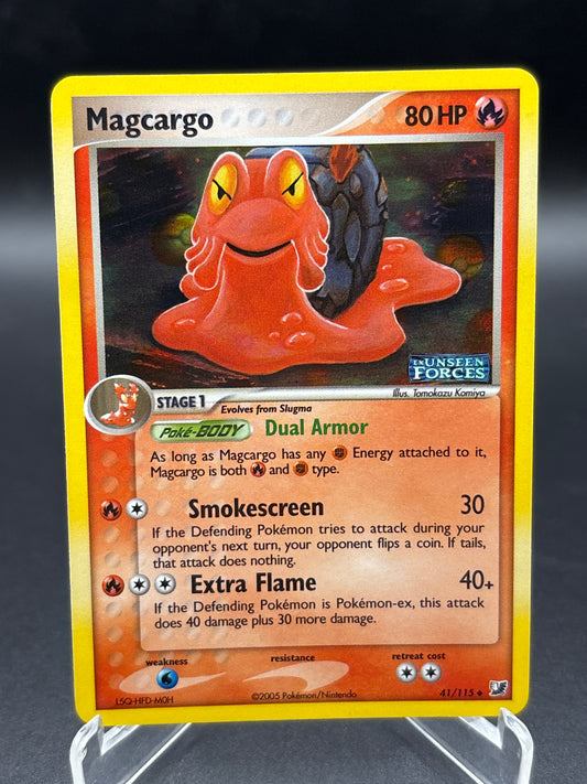 Pokémon TCG: 2005 Magcargo 41/115 Unseen Forces Reverse Holo