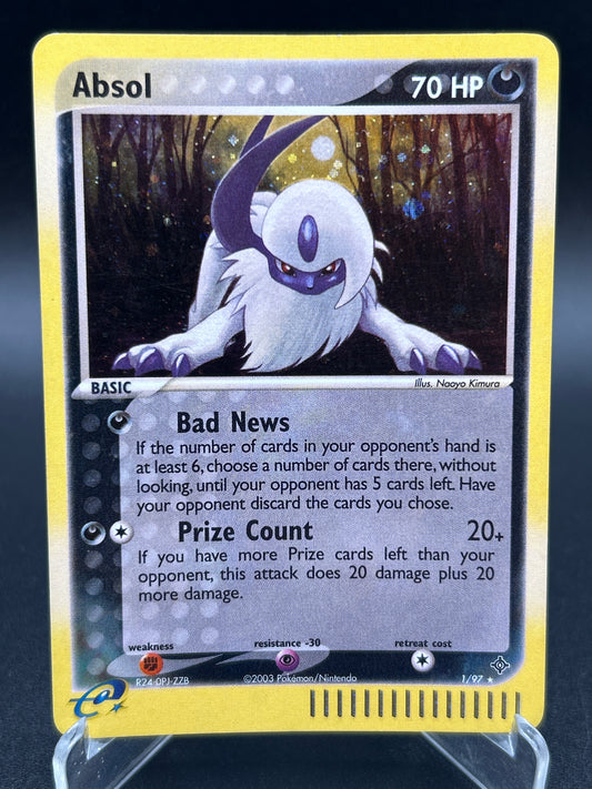 Pokémon TCG: 2003 Absol 1/97 EX: Dragon Holo