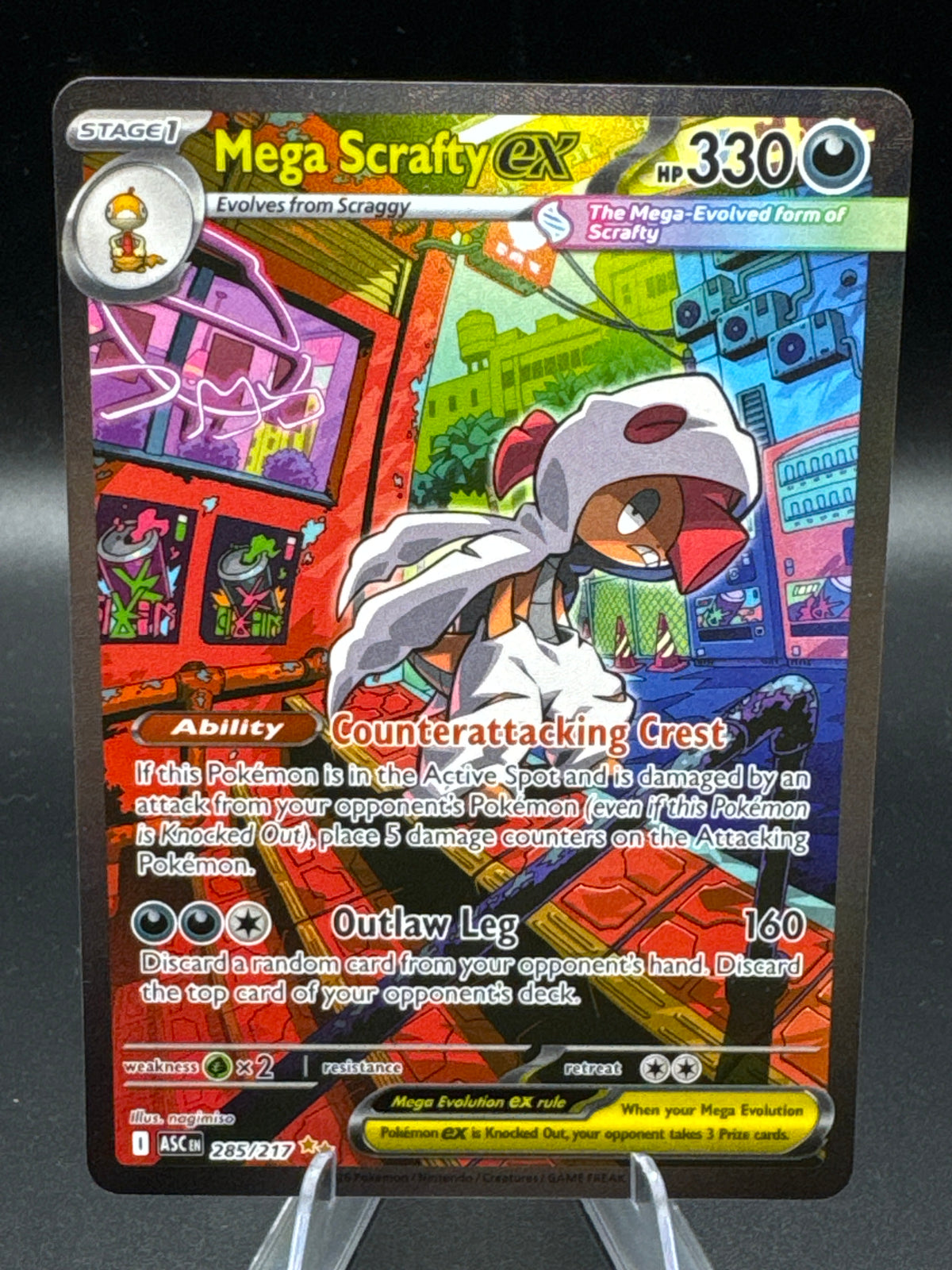 Pokémon TCG: 2026 Mega Scrafty ex - 285/217 - ME: Ascended Heroes