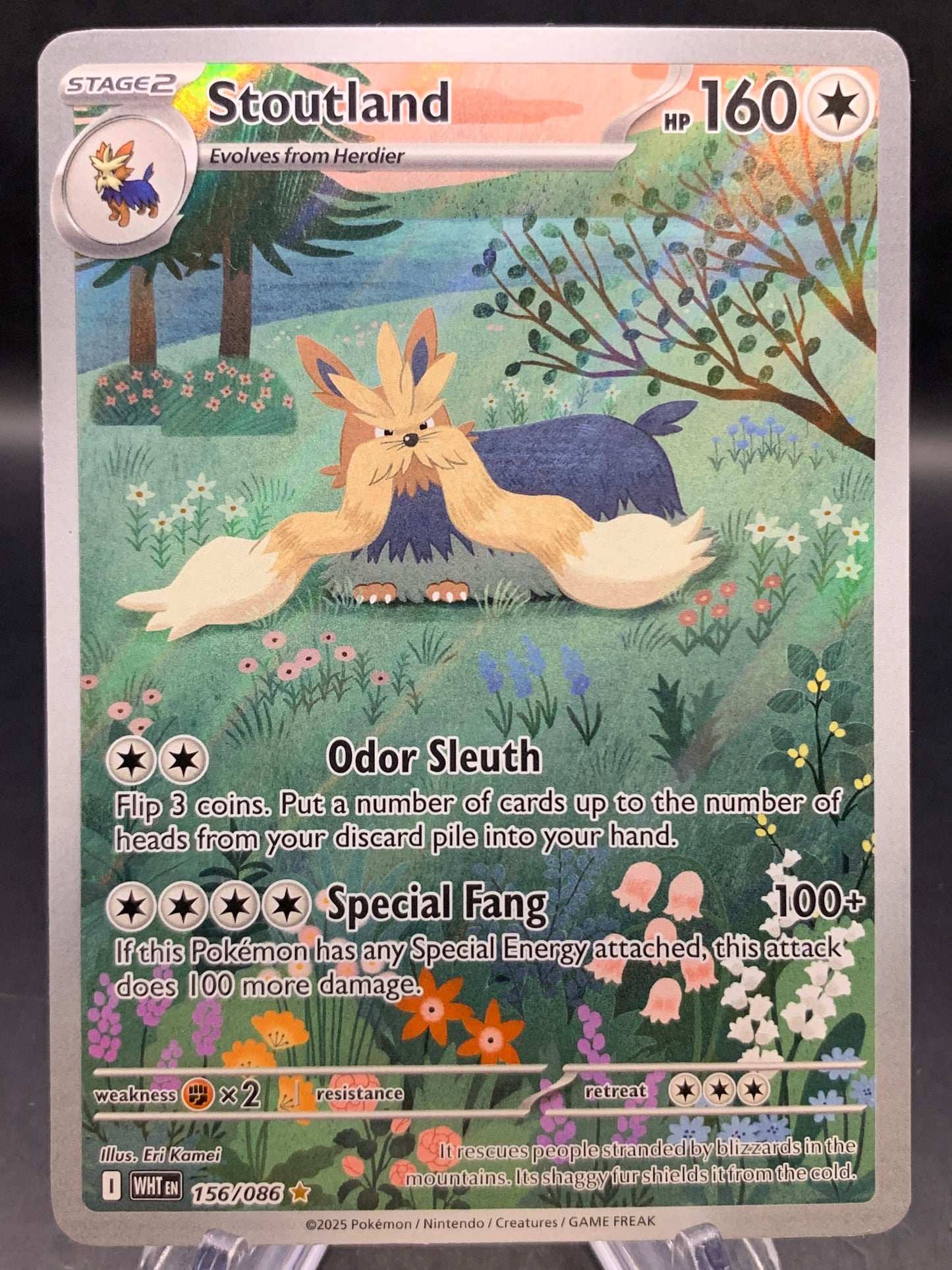 Pokémon TCG: 2025 Stoutland - 156/086 - SV: White Flare