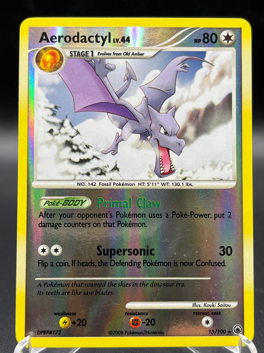 Pokémon TCG: 2008 Aerodactyl 15/100 - Majestic Dawn Reverse Holo