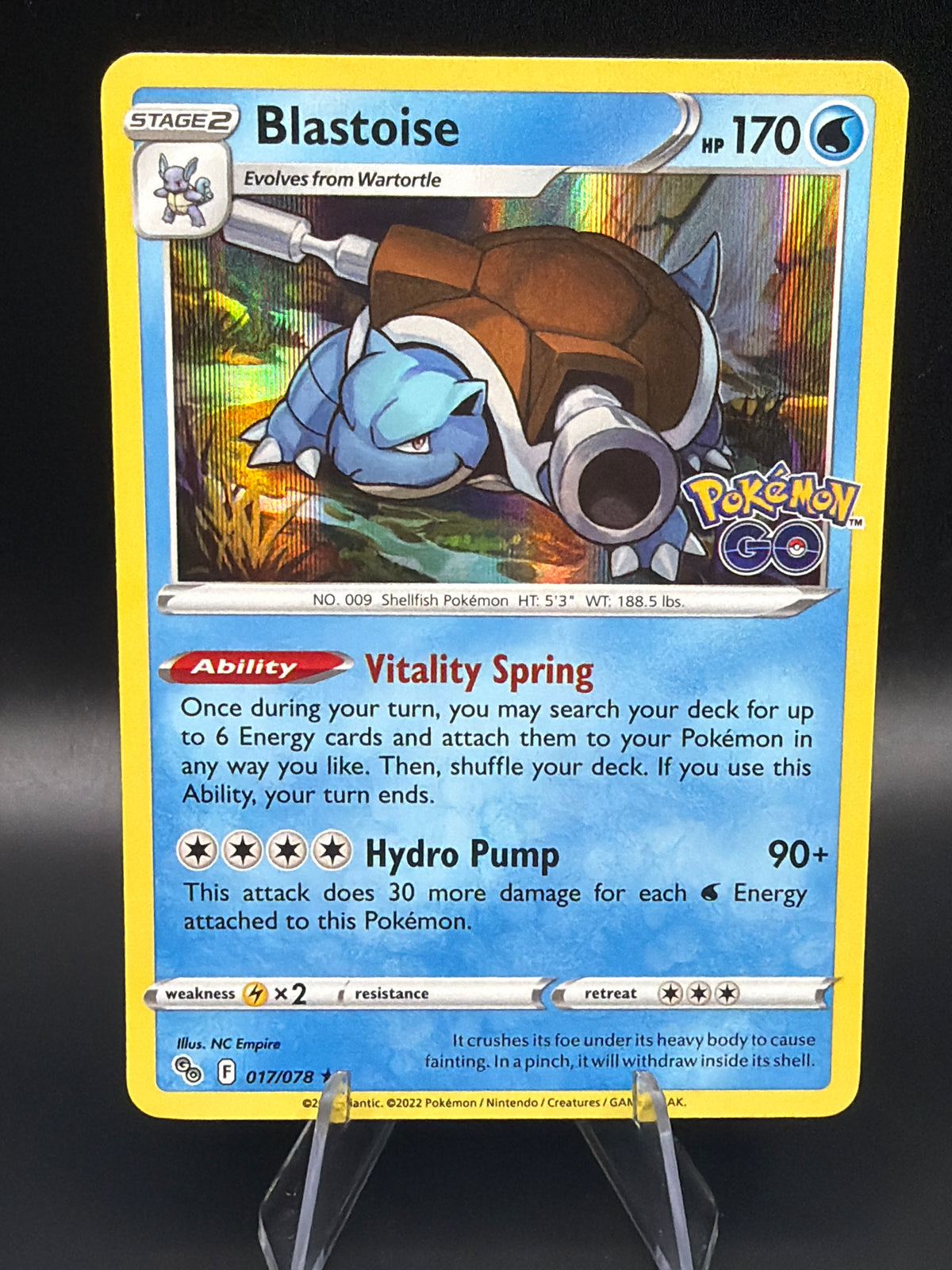 Pokémon TCG: 2022 Blastoise - 017/071 - Pokémon GO