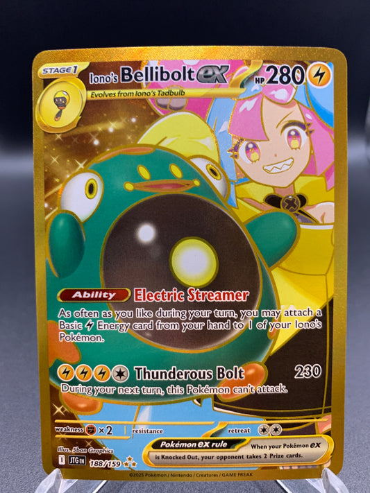 Pokémon TCG: 2025 Iono's Bellibolt ex 188/159 SV: Journey Together