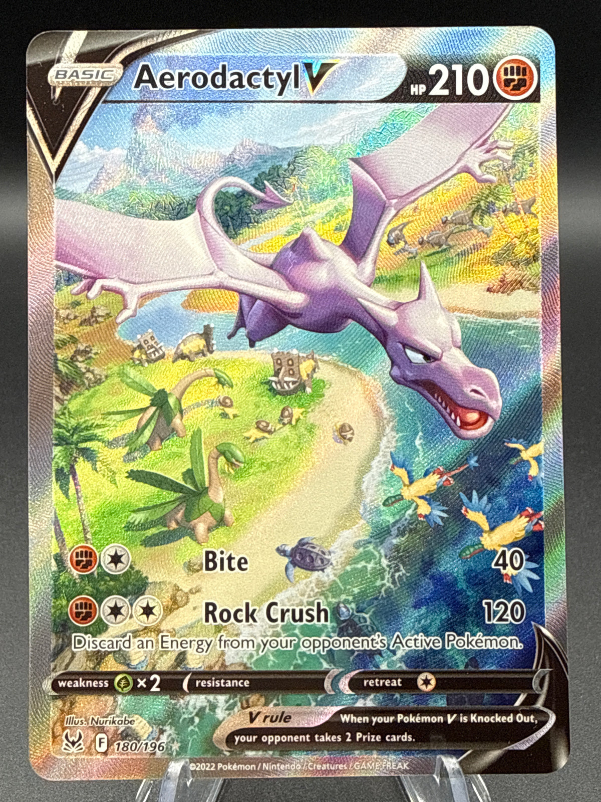 Pokémon TCG: 2022 Aerodactyl V - 180/196 - SWSH11: Lost Origin
