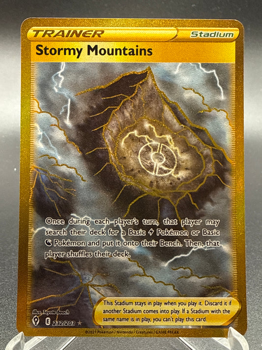 Pokémon TCG: 2021 Stormy Mountains 232/203 SW&SH Evolving Skies