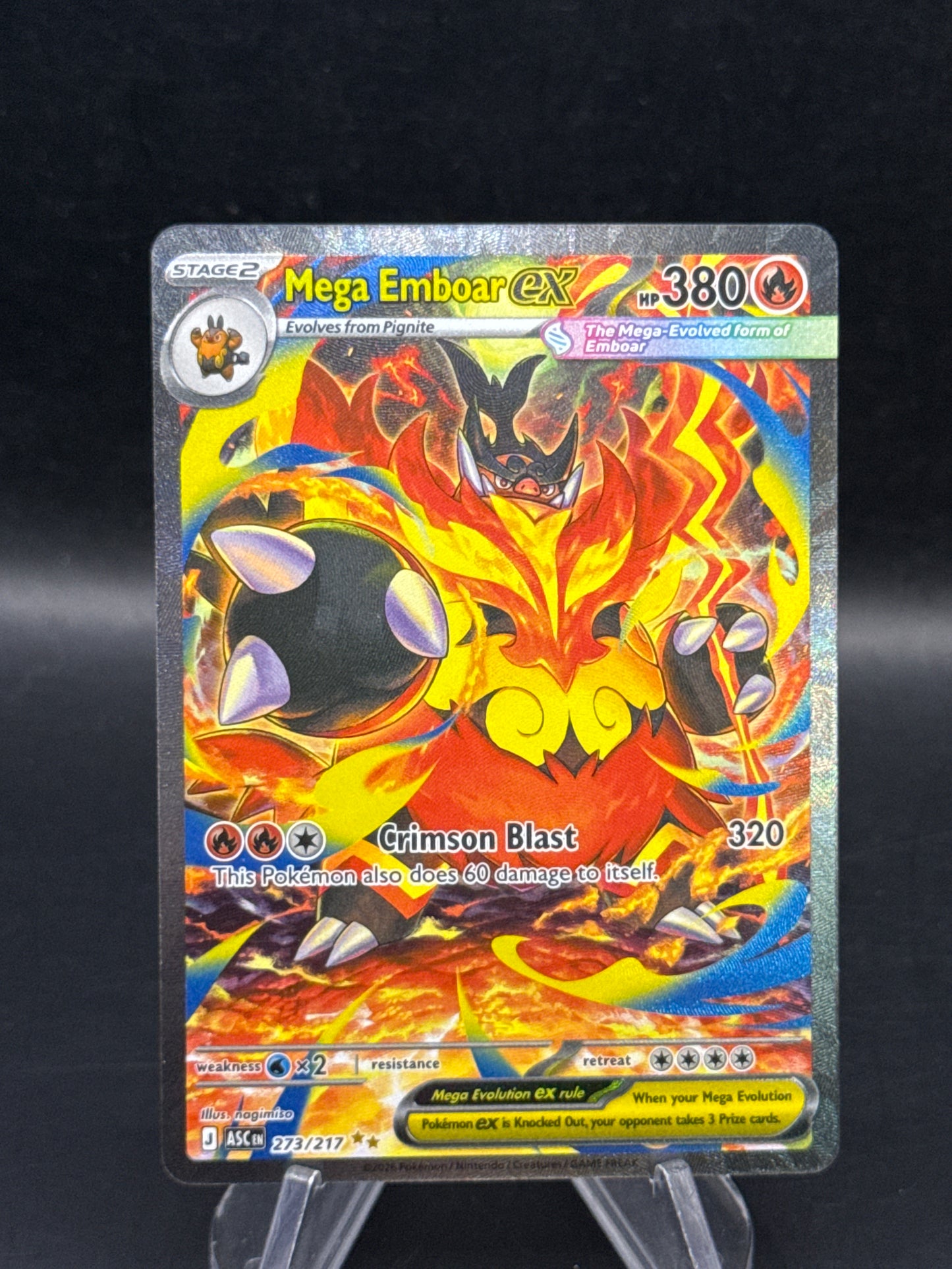 Pokémon TCG: 2026 Mega Emboar ex - 273/217 - ME: Ascended Heroes