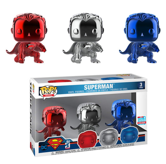 Funko PoP! Heroes: Superman - 3 Pack - (2018 Fall convention exclusive)