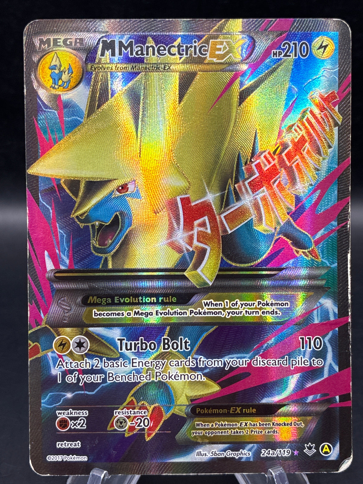 Pokémon TCG: 2017 M Manectric EX - 24a/119 - Alternate Art Promos