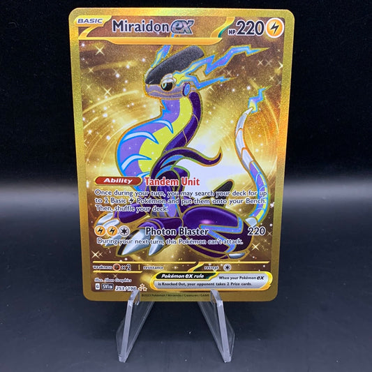 Pokemon TCG: 2023 Miraidon ex 253/198 Scarlet & Violet Base Set Gold