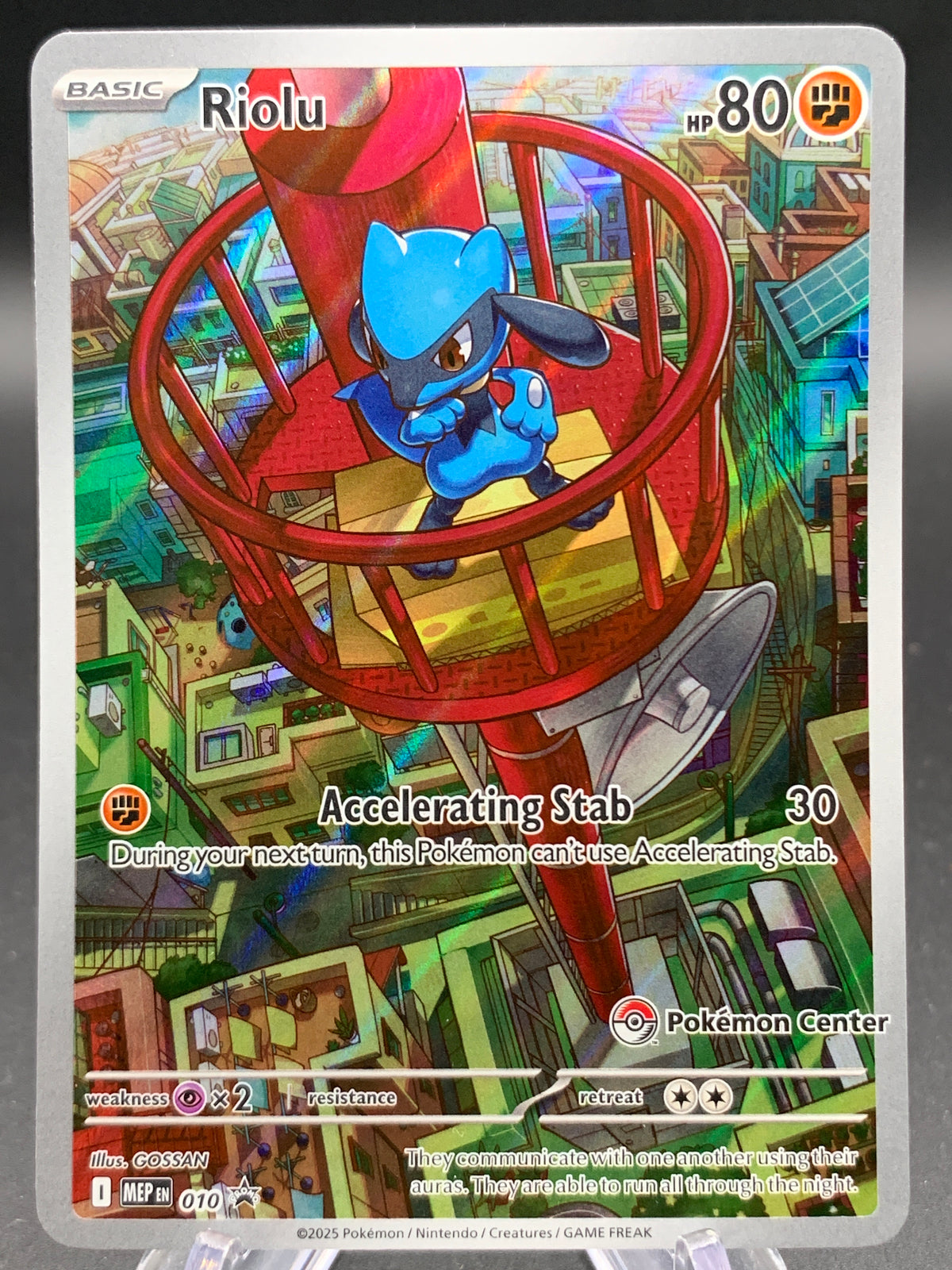 Pokémon TCG: 2025 Riolu - #010 - (Pokémon Center Exclusive) ME: Mega Evolution Promo
