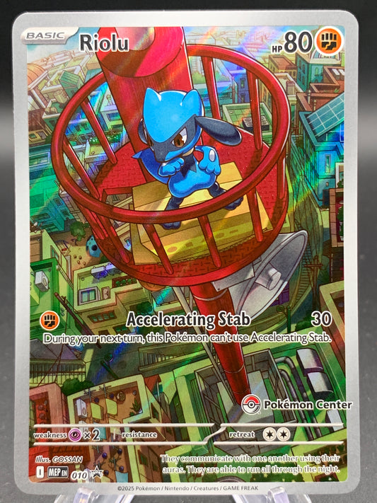 Pokémon TCG: 2025 Riolu - #010 - (Pokémon Center Exclusive) ME: Mega Evolution Promo