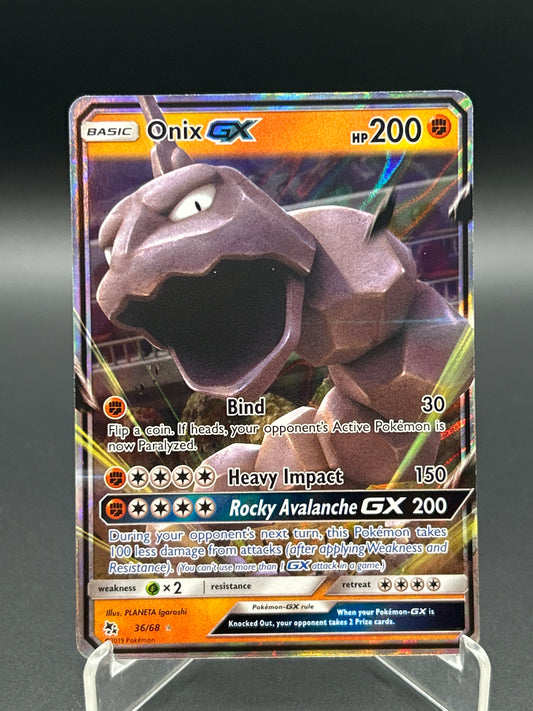 Pokémon TCG: 2019 Onix GX 36/68 - Hidden Fates (HIF)