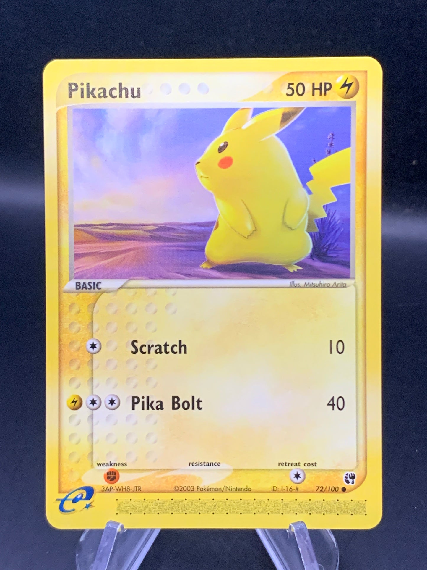 Pokémon TCG: 2003 Pikachu 72/100 EX: Sandstorm