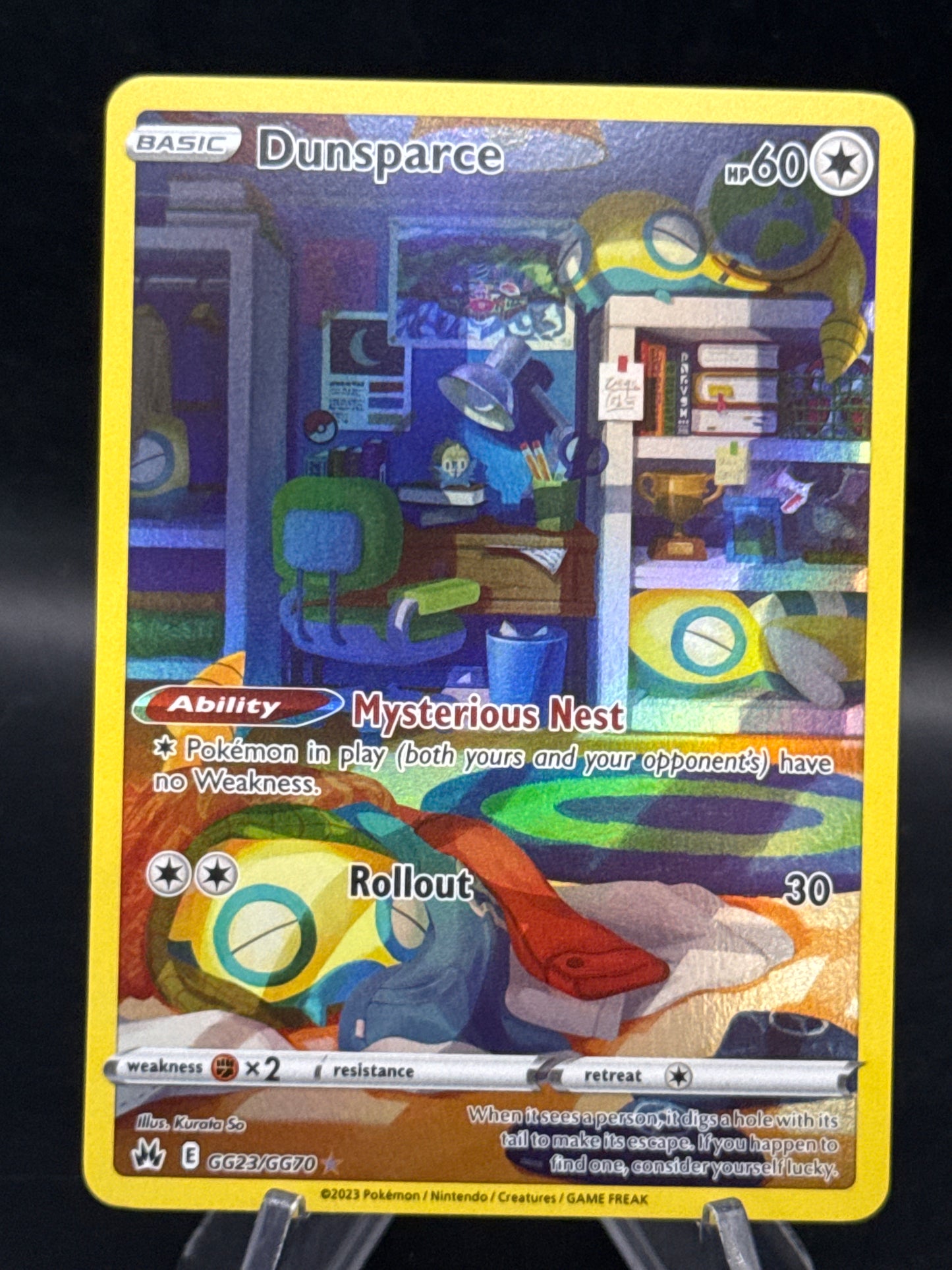 Pokémon TCG: 2023  Dunsparce - GG23/GG70 - SWSH: Crown Zenith Galarian Gallery