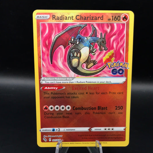 Pokémon TCG: 2022 Radiant Charizard 011/078 S&S: Pokémon go