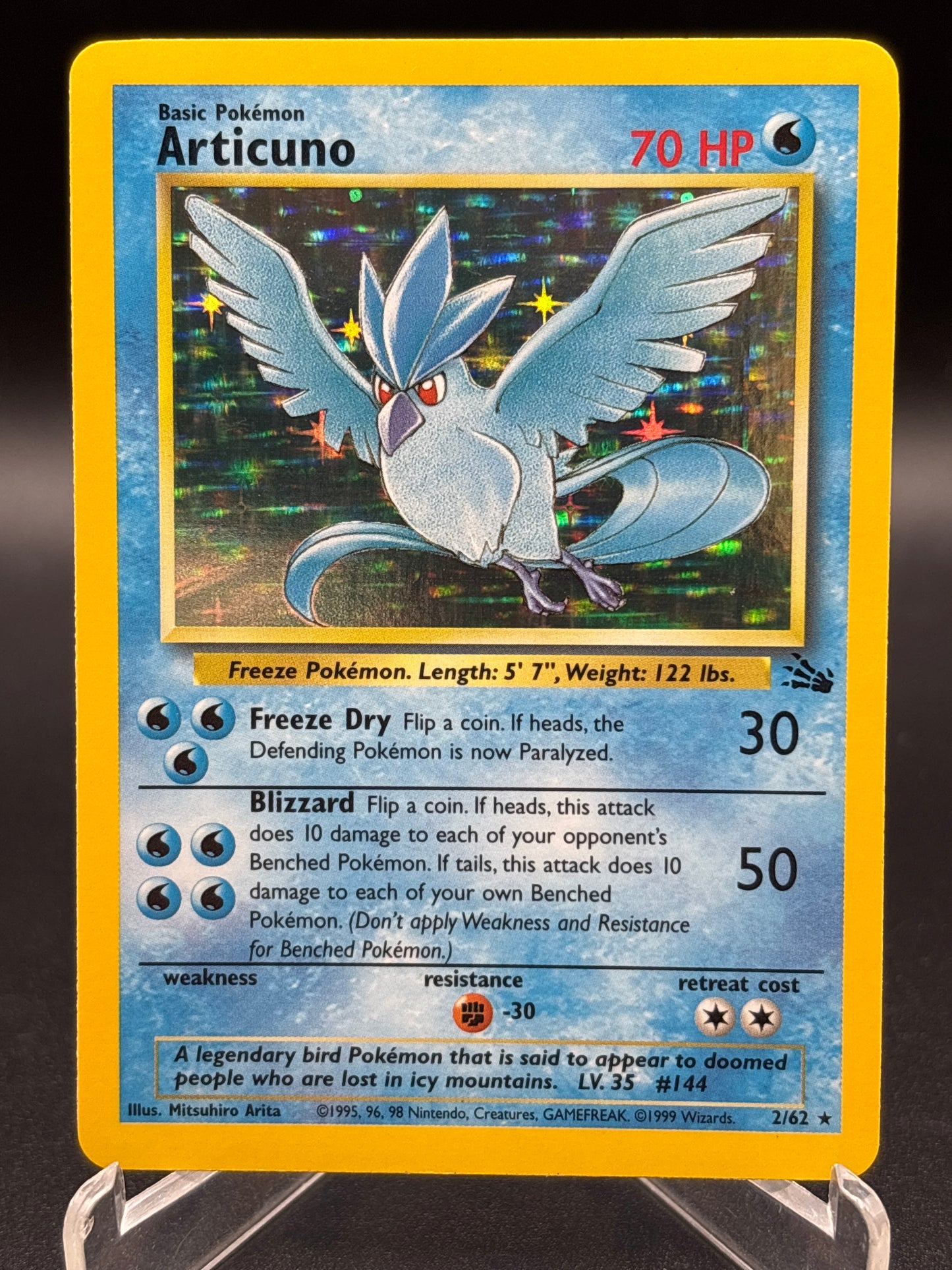 Pokémon TCG: 1999 Articuno 2/62 Fossil Holo