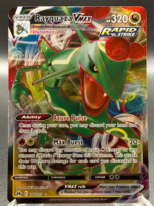 Pokémon TCG: 2023 Rayquaza VMAX - 101/159 - SWSH: Crown Zenith