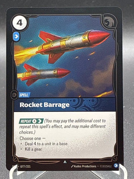 Riftbound TCG: Rocket Barrage (Foil) - 077/221 - SFD: Spiritforged