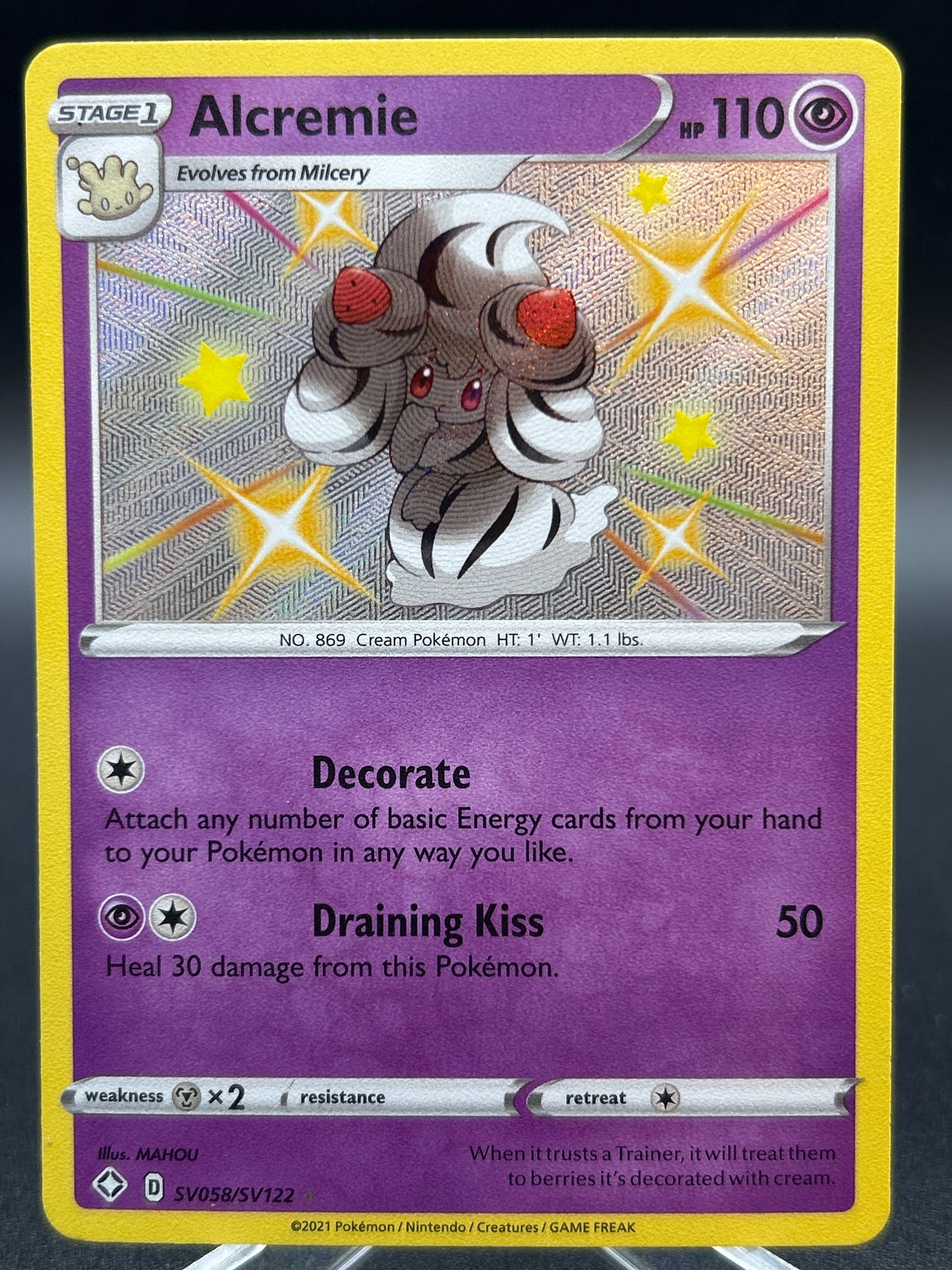 Pokémon TCG: 2021 Alcremie - SV058/SV122 - Shining Fates: Shiny Vault