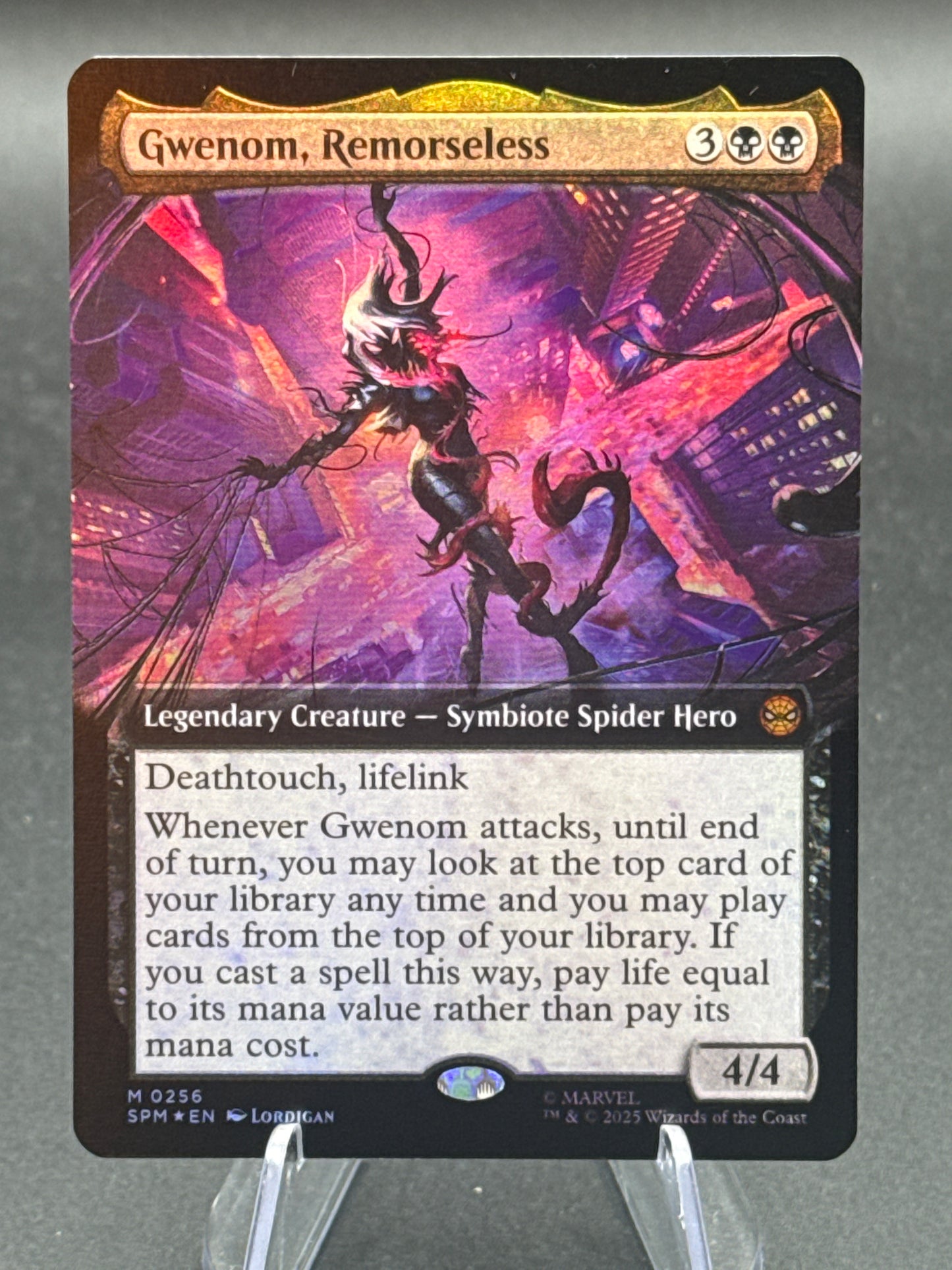 MTG TCG: Gwenom, Remorseless (Extended Art) M 0256 SPM: Marvel's Spider-Man