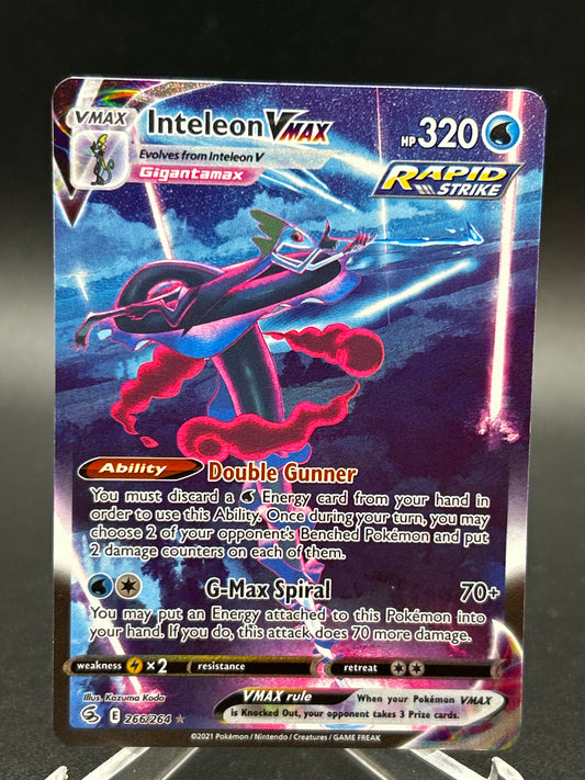 Pokémon TCG: 2021 Inteleon VMAX 266/264 SWSH: Fusion Strike