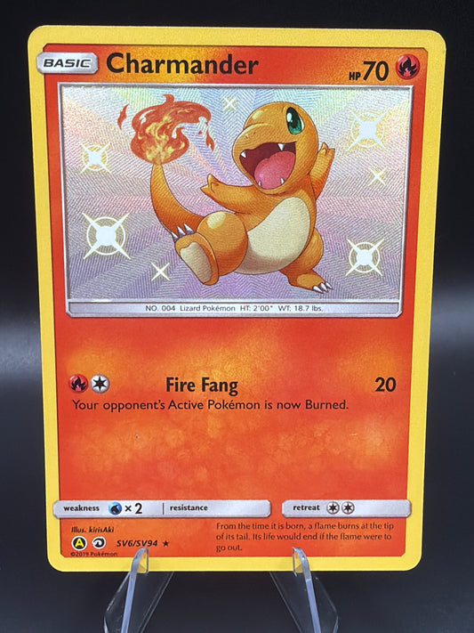Pokémon TCG: 2019 Charmander SV6/SV94 Hidden Fates Shiny Holo Rare