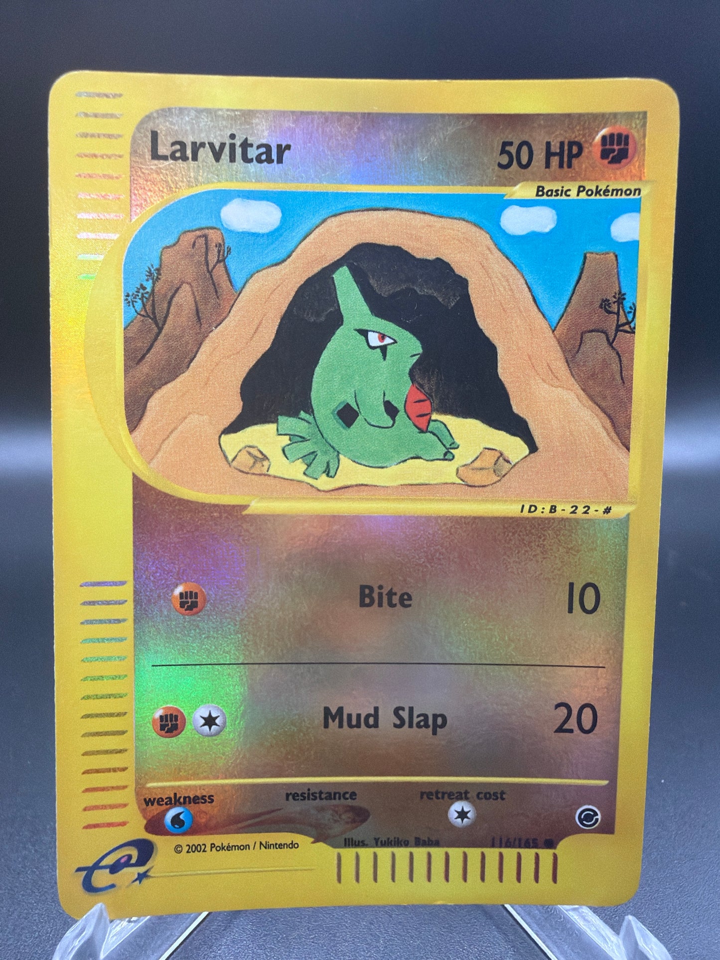 Pokémon TCG: 2002 Larvitar - 116/165 - Expedition Reverse Holo