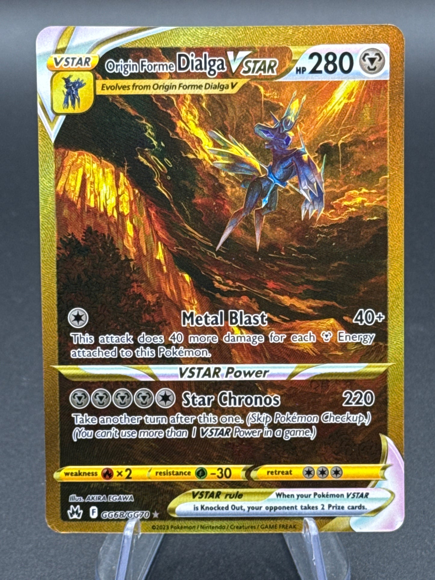 Pokémon TCG: 2023 Origin Forme Dialga Vstar GG68/GG70 SWSH: Crown Zenith Galarian Gallery