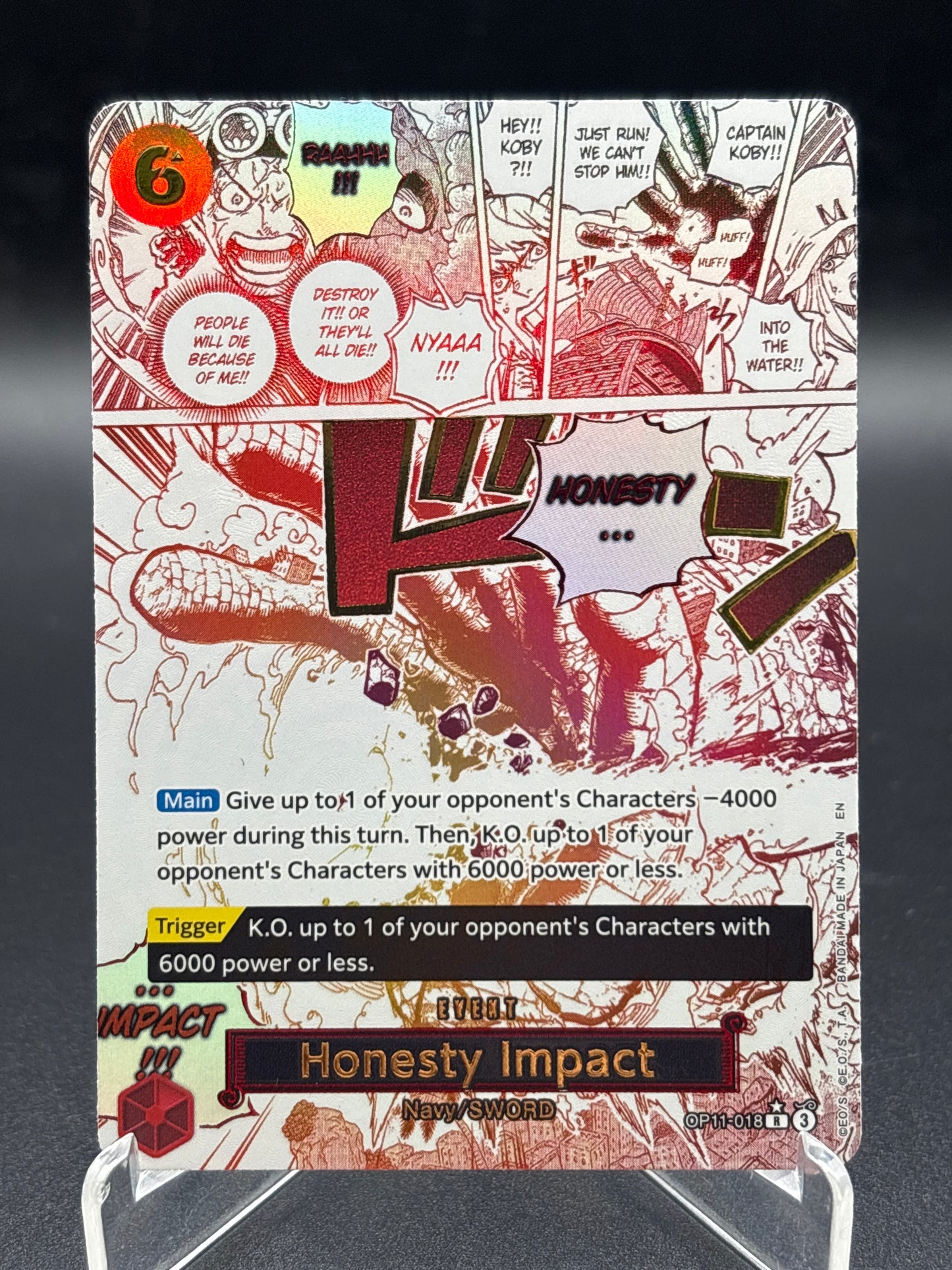 One Piece TCG: Honesty Impact (Alternate Art) OP11-018 - A Fist of Divine Speed