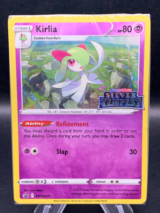 Pokémon TCG: 2022 Kirlia SWSH271 SWSH: Silver Tempest Prerelease (Sealed)