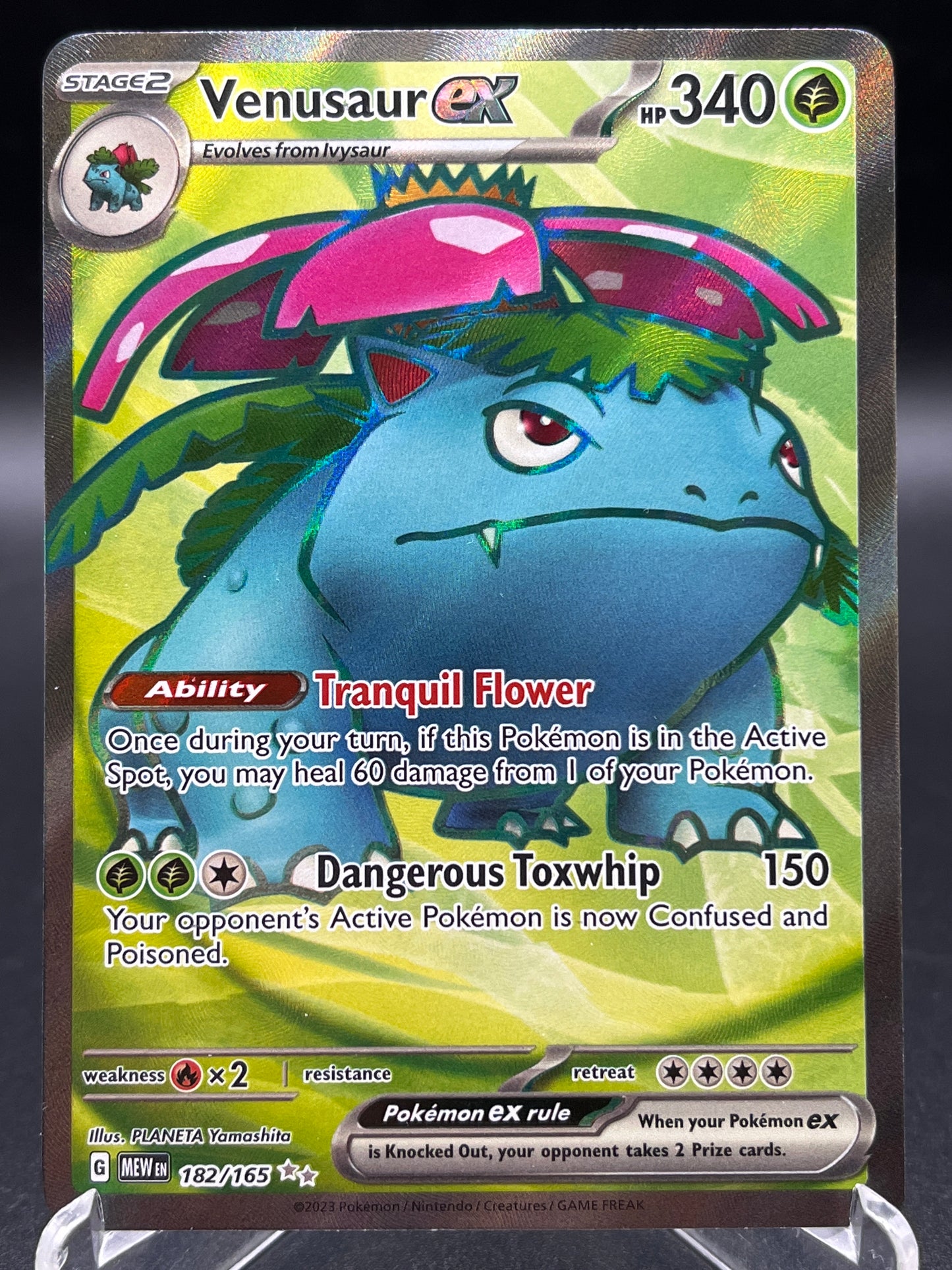 Pokémon TCG: 2023 Venusaur ex - 182/165 - SV: Scarlet & Violet 151