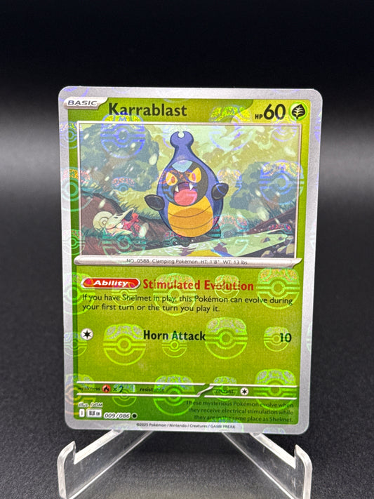 Pokémon TCG: 2025 Karrablast 009/086 -Master Ball Pattern - SV: Black Bolt