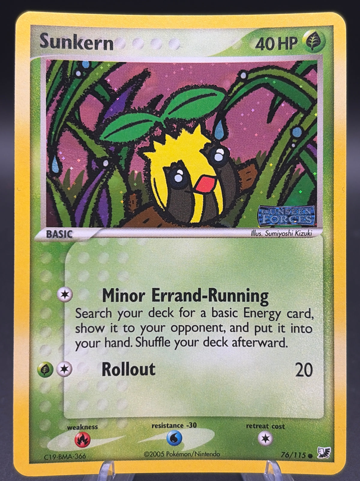 Pokémon TCG: 2005 Sunkern - EX Unseen Forces (UF) (Stamped)