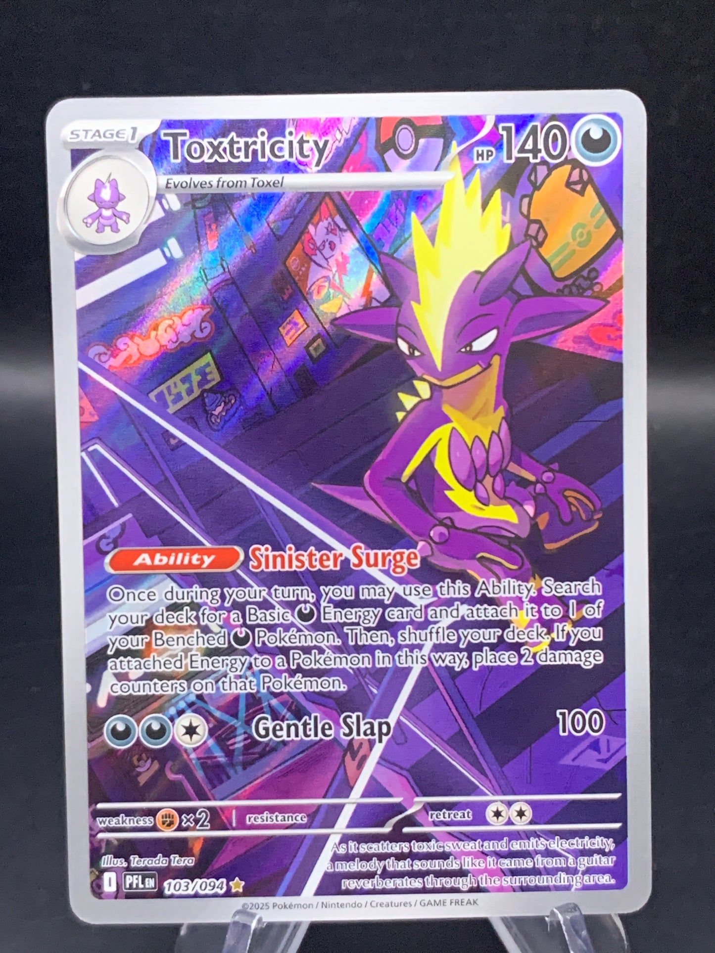 Pokémon TCG: 2025 Toxtricity 103/094 PFL: Phantasmal Flames