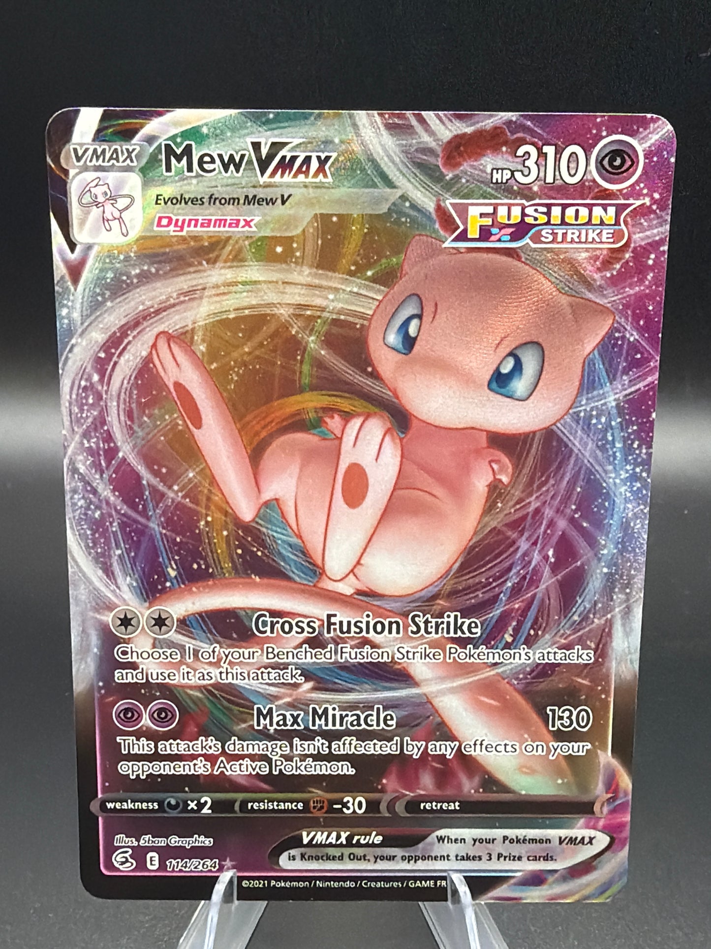 Pokémon TCG: 2021 Mew VMAX - 114/264 - SWSH: Fusion Strike