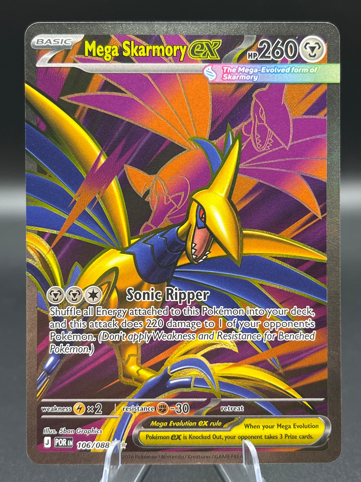 Pokémon TCG: 2026 Mega Skarmory ex - 106/088 - ME03: Perfect Order