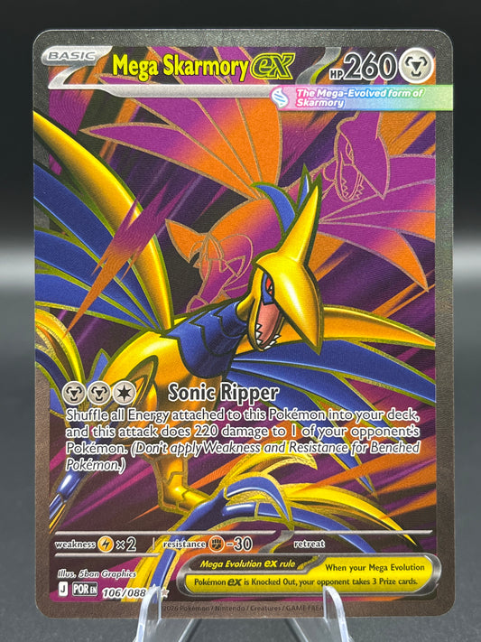 Pokémon TCG: 2026  Mega Skarmory ex - 106/088 - ME03: Perfect Order