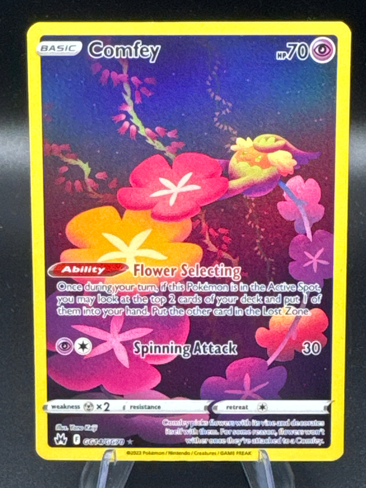 Pokémon TCG: 2023 Comfey - GG14/GG70 - SWSH: Crown Zenith Galarian Gallery
