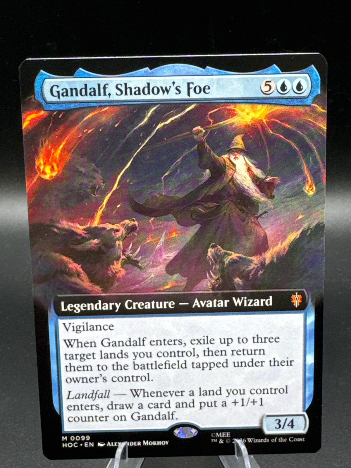 Magic The Gathering: Gandalf, Shadow's Foe (Extended Art) - The Hobbit: Eternal-Legal