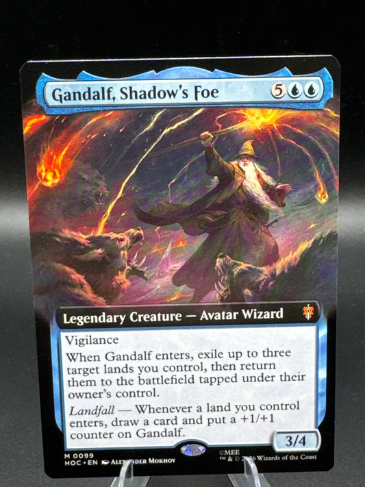 Magic The Gathering: Gandalf, Shadow's Foe (Extended Art) - The Hobbit: Eternal-Legal