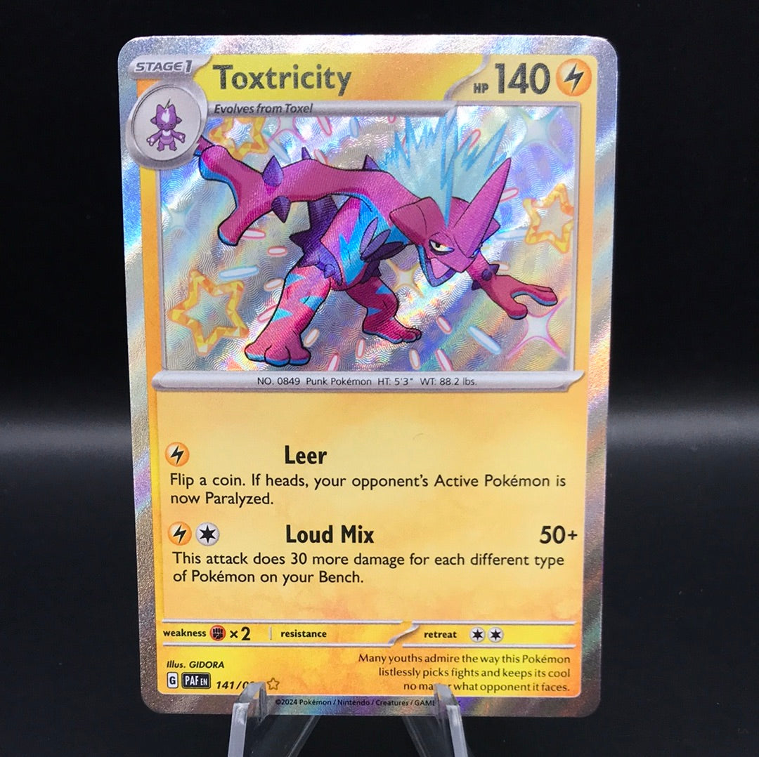 Pokémon TCG: 2024 Toxtricity 141/091 SV: Paldean Fates Baby Shiny